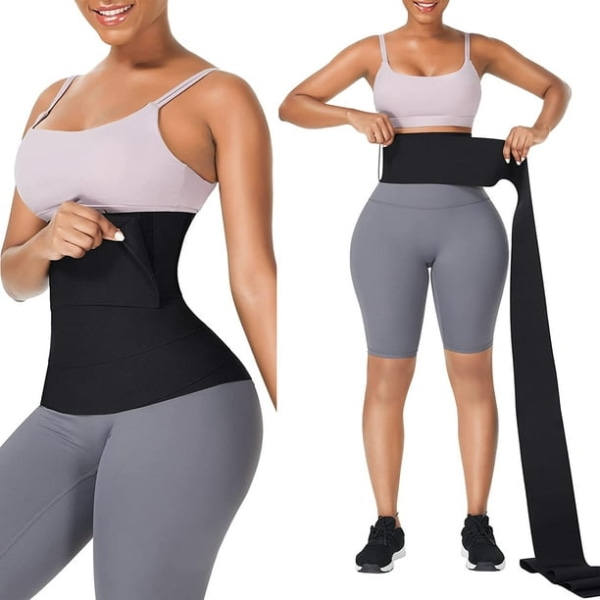 FeelinGirl waist trainer för kvinnor Rycka bandage mage svettlinda Plus size träning midjetrimmer för gym sport