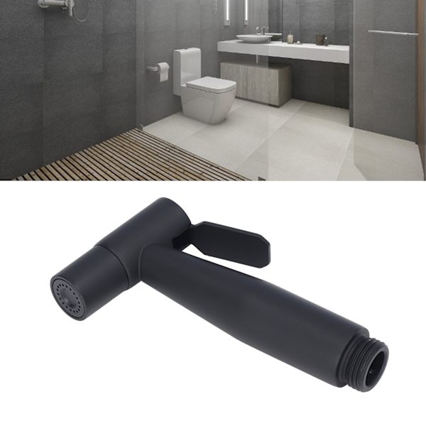 Bidet Sprayer i rostfritt stål G1/2 Justerbart Vattentryck Bärbar Platssparande Enkel Installation Handhållen Bidet SprayerMatt Svart