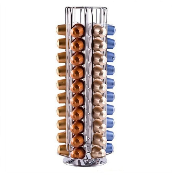 Pod Carousel för Nespresso Original, platsbesparande 360 graders roterande podhållare med solid bas, material av högsta kvalitet för smidig och tyst användning