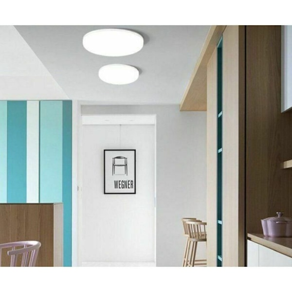 Ultratunn Kroppsdesign, Lätt Att Installera För Kök Badrum Sovrum Hallar, Neutralvitt (4000K), 26CM Akryl Aluminium, Hög Motståndskraft Mot