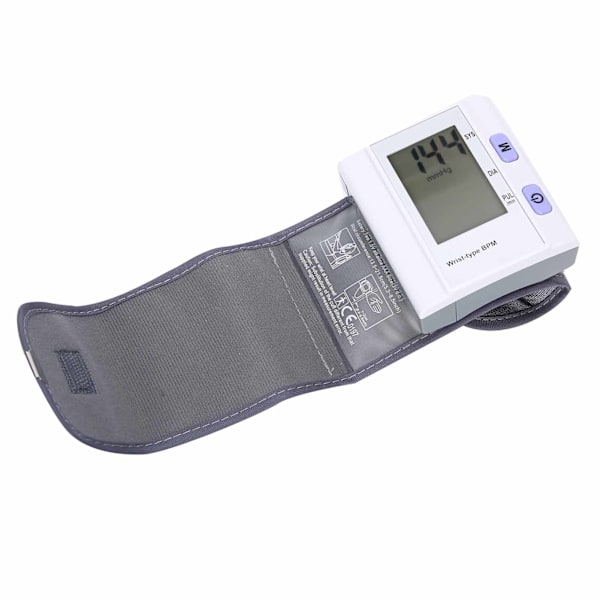 Blodtrycksmätare Digital Hjärtfrekvens Tonometer Handledssfygmomanometer Hälsovård