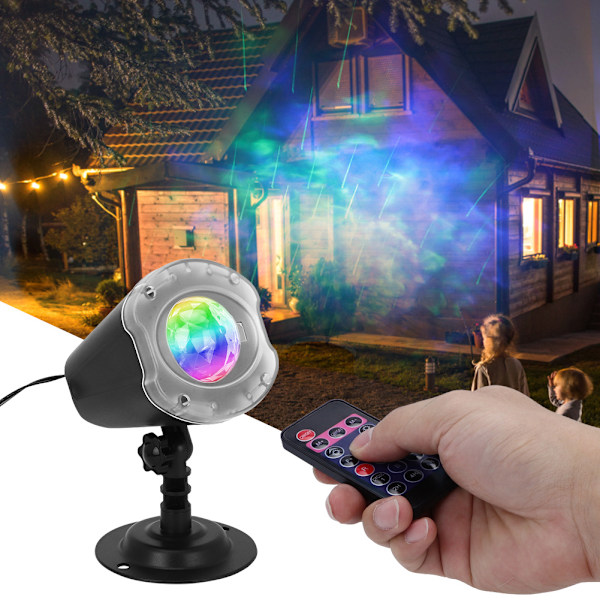 Meteorregn LED Projektorlampor för Jul Halloween Utomhus Trädgård 100-240V (AU-kontakt)