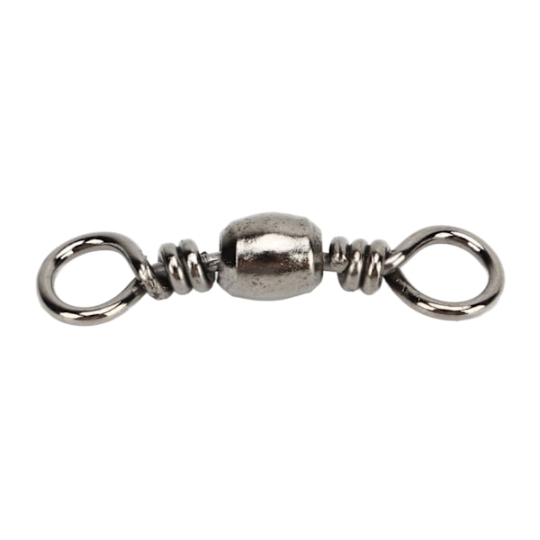 100 st Fiske Swivel Hög Hastighet Stabil Rotation Rostskydd Tunna Swivel Fiske Linje Anslutning 1/0 31mm 48kg