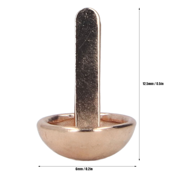 200 st klädselsstift Flerfunktionsmetallplätering Rostskydd DIY Handgjord Spikhuvud Trim för väskor Skor Hattar Kläder SP6001