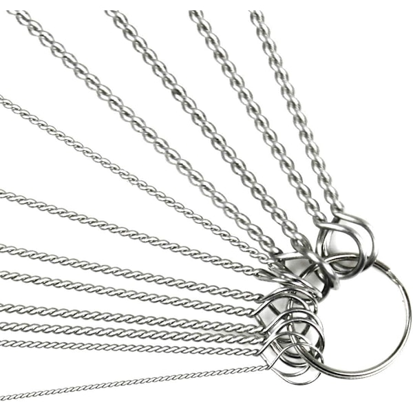 Rengöringsborste, 10-pack flaskborste för kökspanna Tekanna Spout Gun Munstycke Rör Bil Tangentbord Nylon 10 Vit 200mm