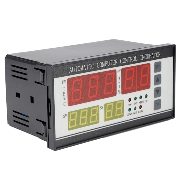 220V Inkubator Termostat Hög Noggrannhet Automatisk Äggvridning Temperatur Fuktighetskontroll