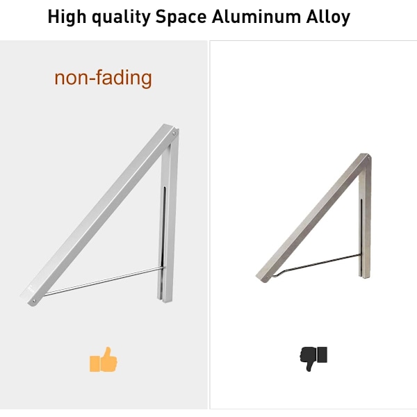 Aluminiumtorkställning för tvättstuga, infällbar klädtorkställning hopfällbar hängare hållbar stark mångsidig ställning (Kompakt)