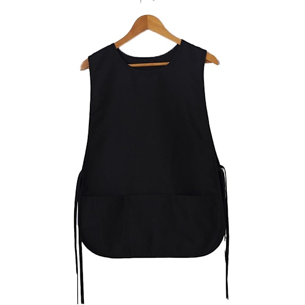 Universal Unisex Cobbler Apron, Smocks med ficka - svart