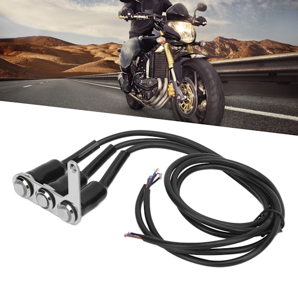 Universal LED Motorcykelströmbrytare Styre Justerbar Strömbrytare för Motorcykelombyggnad
