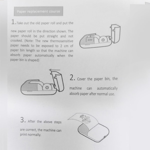 Mini skrivare vit mini ficka skrivare Bluetooth termisk etikettskrivare för foto bild hem kontor etikett anteckningar