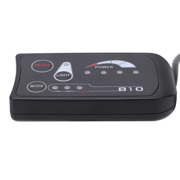 Elektrisk cykel LED-display kontrollpanel 36V 48V S810 LED-displaymätare för elcykel 5-stifts vanligt gränssnitt