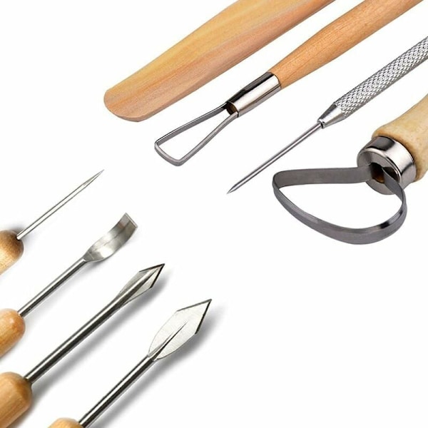 Masterpiece Maker, Dubbelsidig Design Keramik Skärverktyg, Utsökt Design Konst Hantverk Kit, 30 st