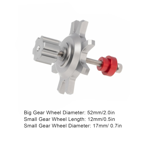 1/10 Aluminium Alloy RC Car Wheel Hub Tire Lock Changer Tool Set för 1.9/2.2in WheelTitanium