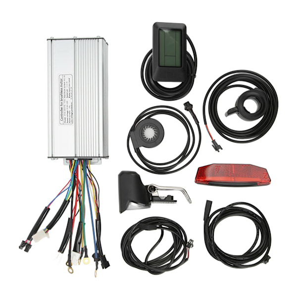 Elcykel Konverteringskit LCD7U Mätare 30A Sinusvågs Kontrollsystem för 48V 1000W Motor
