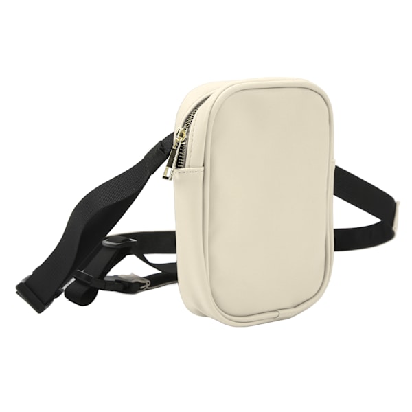 Lårsele Benväska Fanny Pack Stor Kapacitet Kvinnor PU Läder Benväska Utomhus Plånbok Beige