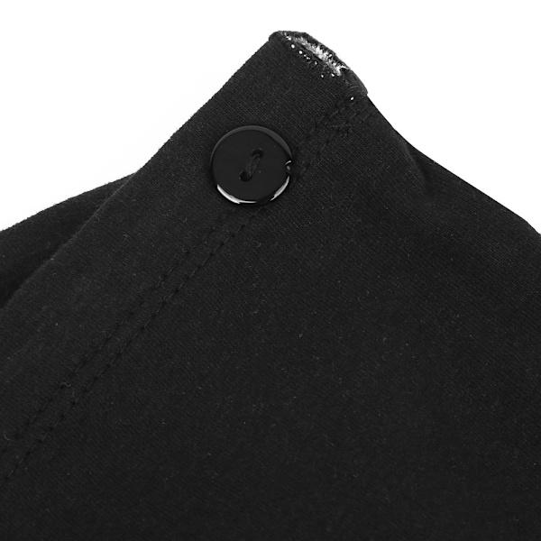 Gravid kvinna hög midja säkerhetsbyxor mjuka elastiska justerbara boyshorts underkläder svart XXL