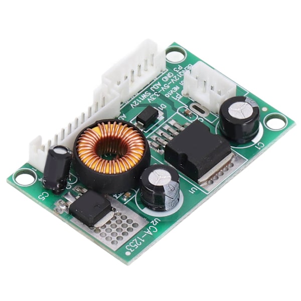 2 st Spänningsomvandlarmodul PCB LCD Strömförsörjningskort med 3 gränssnitt 12V till 5V 3.3V