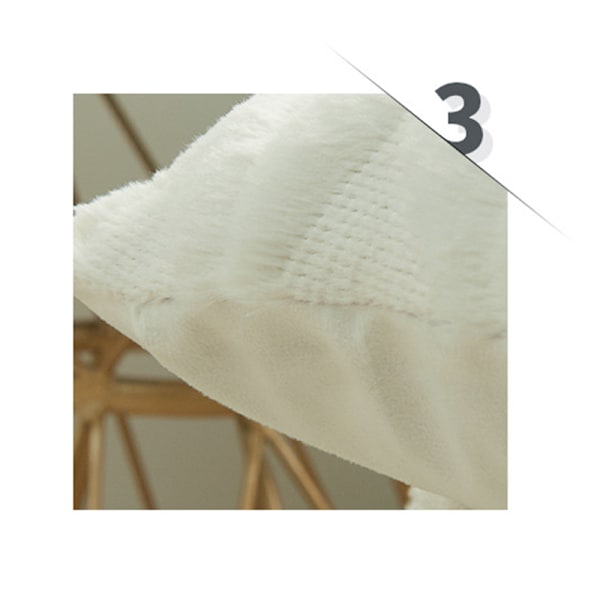 Mjukt dekorativt kuddfodral för vardagsrum, soffa 2-pack Svart M Sort M