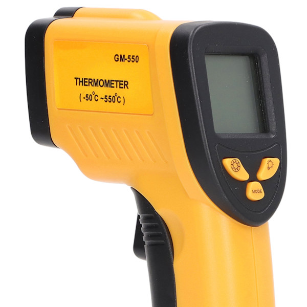 Industriell Infraröd Termometer Handhållen Temperaturmätare utan Kontakt ‑50 till 550 Grader Celsius
