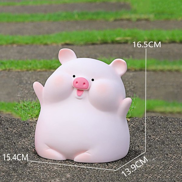 Spargris, Kawaii plastspargris, sparbössa stor med öppning för sedlar och myntsparande, rumsdekorationspresenter, födelsedagspresenter till flickor