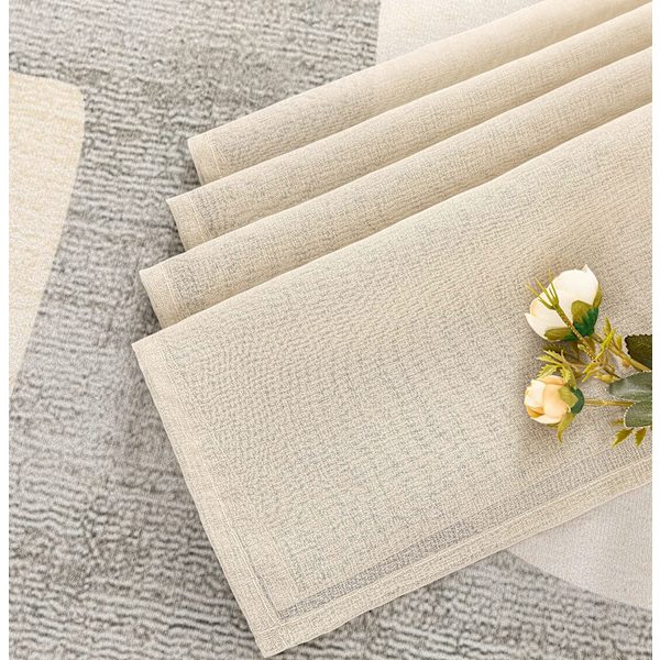 Gardiner med öljetter Voile Gardiner Tillverkade av Polyester Halvtransparenta Gardiner för Vardagsrum Sovrum Barnrum Beige Set om 2 140 x 137 cm