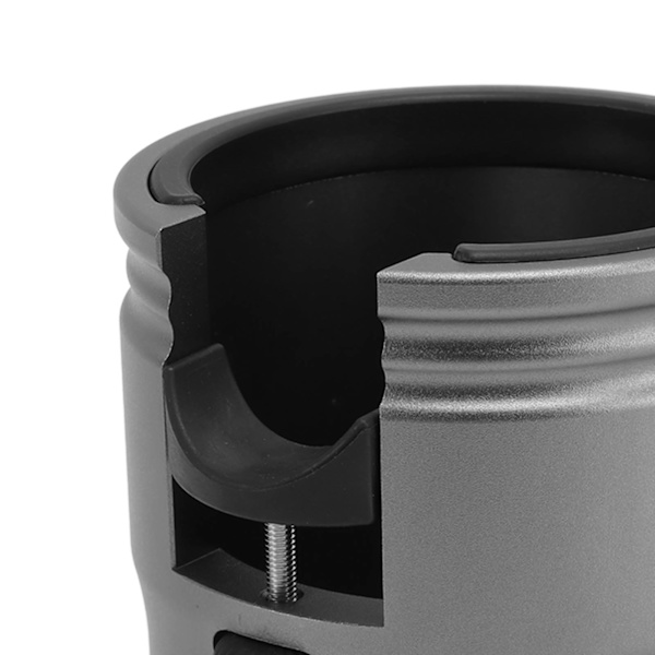Rund kaffepresshållare i aluminiumlegering, halkfri, justerbar, universell, för hem och café, svart