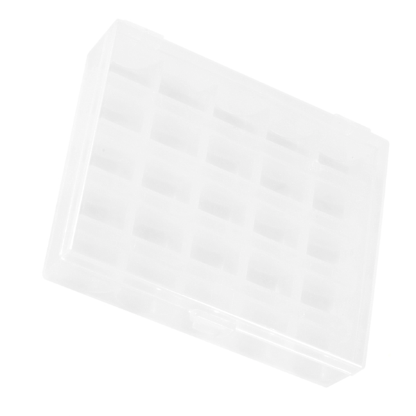 1 st Plast Tom Spolhållare Symaskin Spole Organiserare Förvaring Klar Box för 25 Spolar
