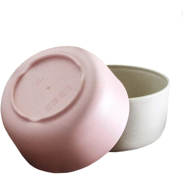 4st lätt vetehalm spannmålsskål-nudlar fruktsoppskål Risskål Diskmaskin Mikrovågssäker $4 Lätt vetehalmfiberskål set.
