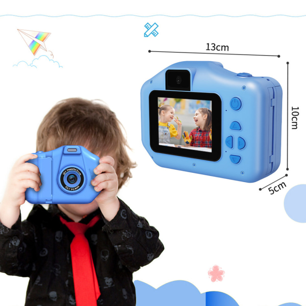 Barnkamera 1080P 2,8-tumsskärmskamera Barn med 32GB SD-kort Selfie Digitalkamera Barnkamera Barn i 3-12 år Pojkar och