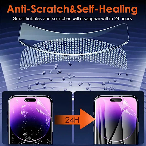 Hydrogelfilm för iPhone 15 16 13 14 11 12 Pro Max Xr Xs Max Skärmskydd för iPhone 12 Mini 7 8 Plus Telefon Full Cover Film For iPhone XR 3Pcs For iPhone XR 3Pcs