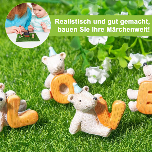 DIY Mini Konstgräsmatta, 2-pack Konstgräsmatta Miniatyrhus Dekoration, 15 x 15 Rulle Konstgräs Simulering Konstgräs Miniatyr