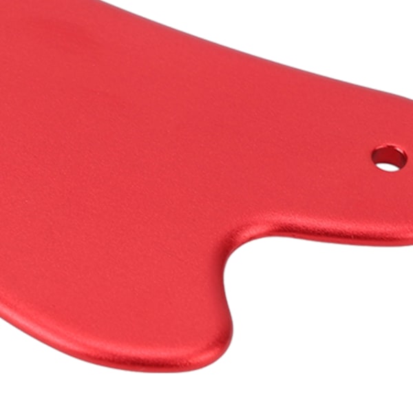 Metall Gua Sha-verktyg Aluminiumlegering Skrapbräda Blodcirkulationsfrämjande Helkropps Ansiktsbehandling Gua Sha-bräda Röd