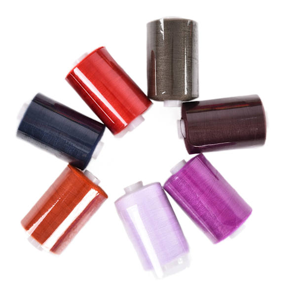 Sytrådssats Polyester 1000 Yards 42 Färger Hushåll DIY Broderispolar Kit