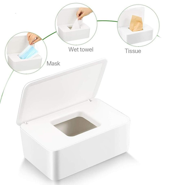 Våtservettbox, babyvåtservettbox, toalettpappersbox, förvaringslåda för näsdukar, näsduk
