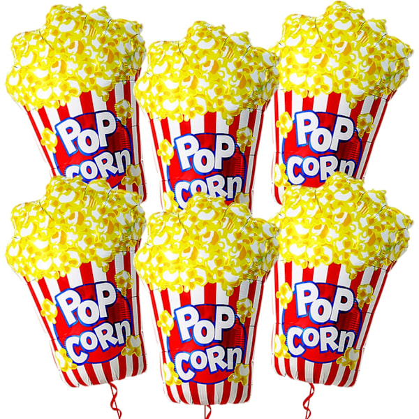Popcorn Papperslådor, Magisk Filmkväll Med Fettresistenta Hinkar, Retrodesign För Hollywood-Temafester, Stora Behållare Med Enkel Vikning