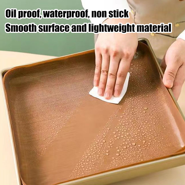 Brunt bakplåtspapper Non Stick Oljat papper Värmebeständigt Köksugnspapper För Hushållsdessertbutik 40x60 cm