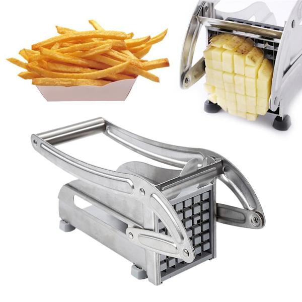 Rostfria pommes frites skärare potatisskärare maskin pommes frites skärare