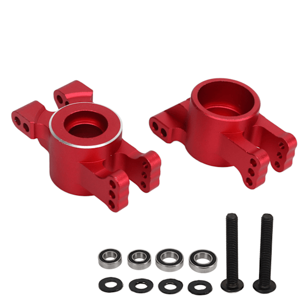 RC Bakaxelbärare Aluminiumlegering Caster Block med Lager för TRAXXAS 1/8 4WD SLEDG Röd