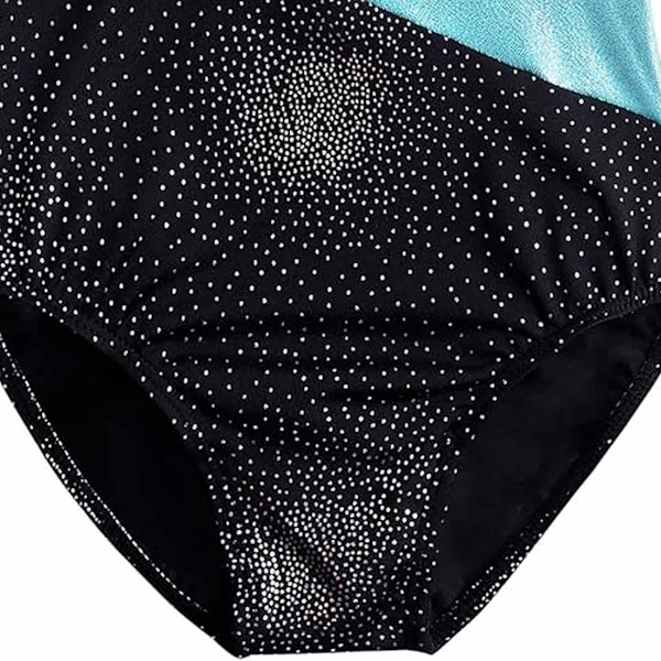 Flickor Sport Gymnastik Elastisk Bekväm Gymnastikdräkt Kläder Långärmad Dansdräkt (7-8 år)