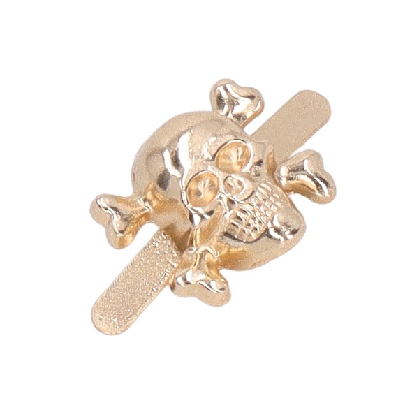 150 st Skull Rivets Fashionable Gothic Style Vackra Skull Stud Tillbehör för DIY Skor Kläder Väskor Guld