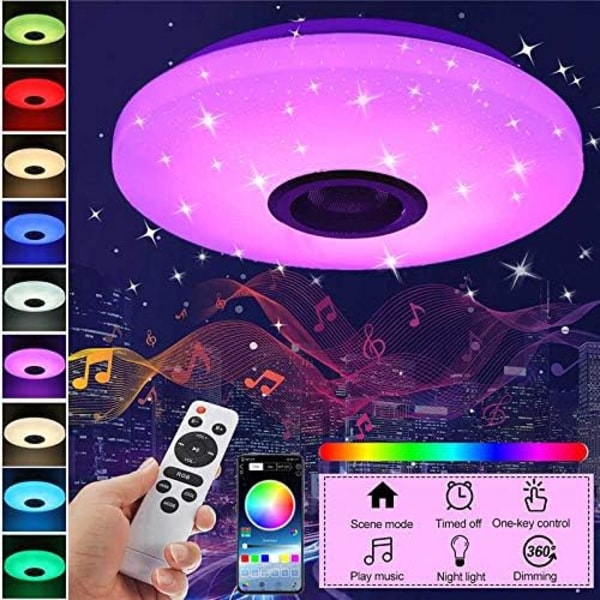 LED-musikhögtalare med Bluetooth, musikhögtalare i taket, taklampor
