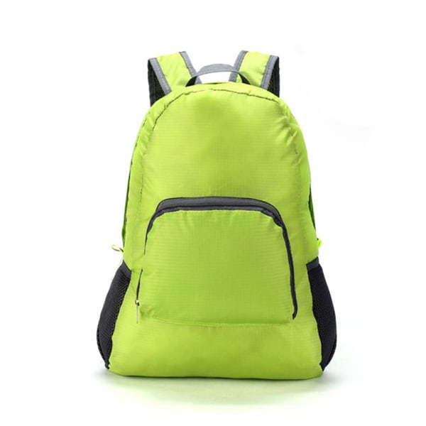 Packbar vandringsryggsäck vattentät, hopfällbar ryggsäck, lämplig för resor, green