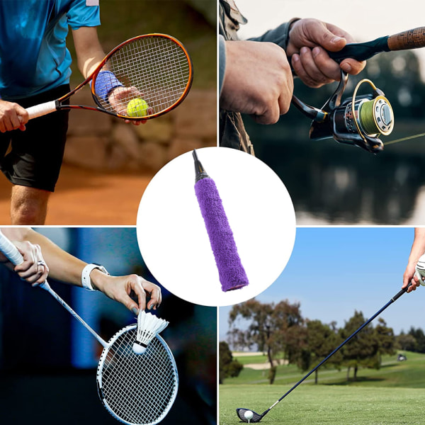Badminton tennisracket övergrepp, handduksgrepp anti-sladd