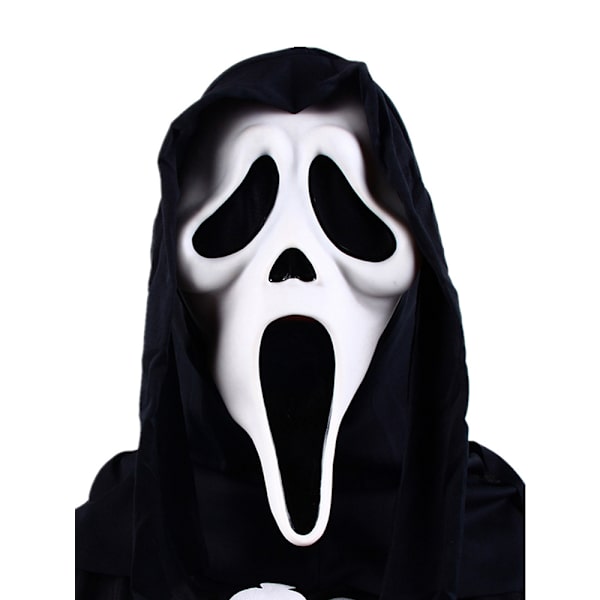 Halloween Spöke Mask Rekvvisita Halloween Mask Lämplig för Semester Rollspel, Halloween Kostymer, Makeup, Dansfester, Karnevaler Present White