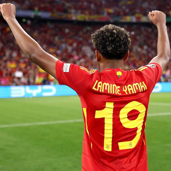 2024 UEFA Europa League Spanien Barn Fotbollströja Kit Hemma och Borta Jersey Euro 2024 Fan Fotboll Röd Jersey Fans Gåvor 18