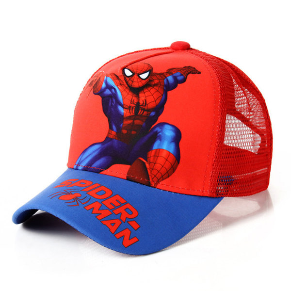 Barn basebollkeps Cap superhjälte Spiderman Mesh Solhatt C