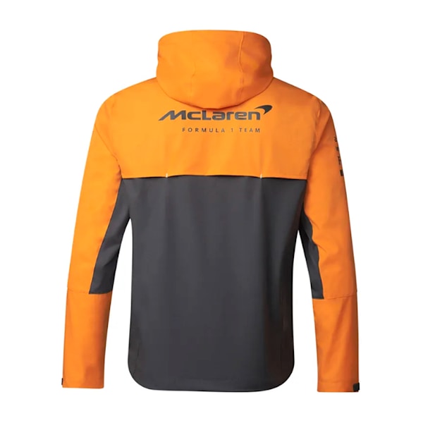 Herr Castore Orange/Charcoal McLaren F1 Team 2023 Replika Huvtröja Full-Zip Regnjacka S