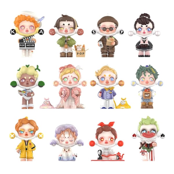 Pop Mart Labubu The Monsters Life is Like a Play Series Labubu Blind Box Samlarfigur Slumpmässig Samlarobjekt Kreativ Gåva (1 Blind Box, 9cm)