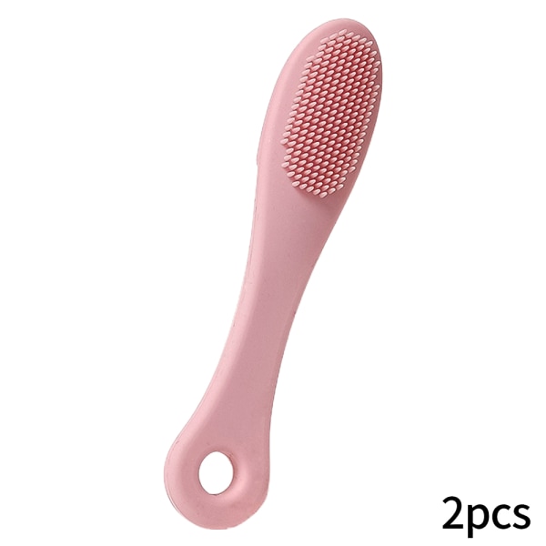 2st Silikon Pormask Rengör Nose Pore Brush Cleaner Tool Pink