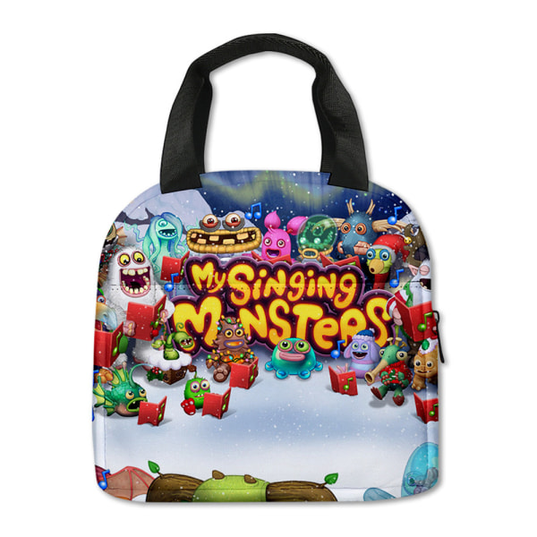My Singing Monsters Portable School Lunch Box Återanvändbar lunchpåse D